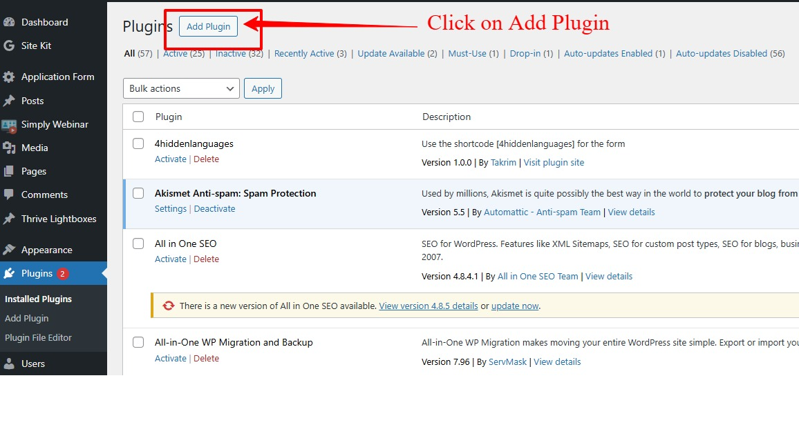 Add Plugin